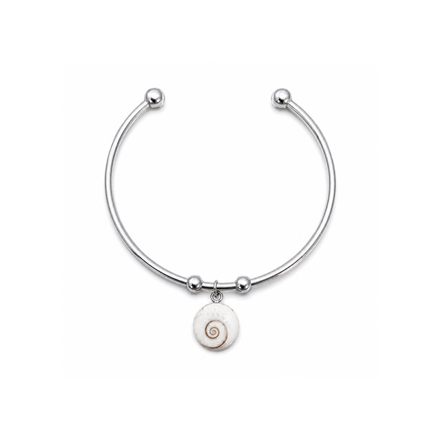 Bracelet jonc acier œil de...