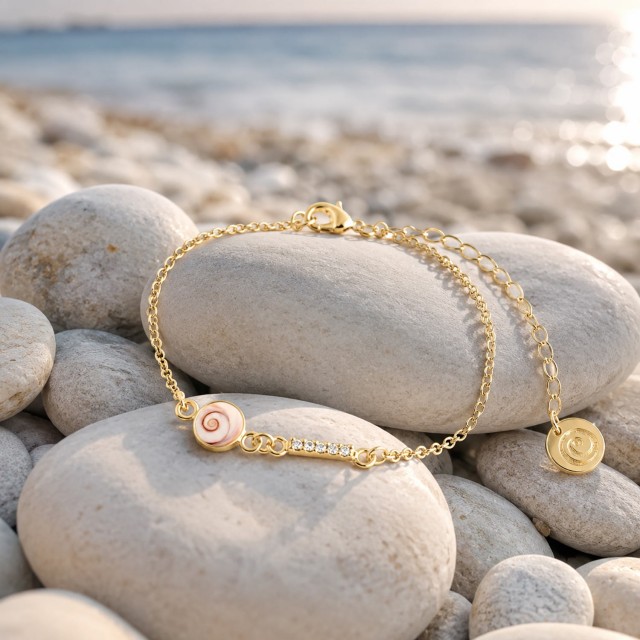Bracelet acier doré œil de Ste Lucie - POSBC5005ACMEDI