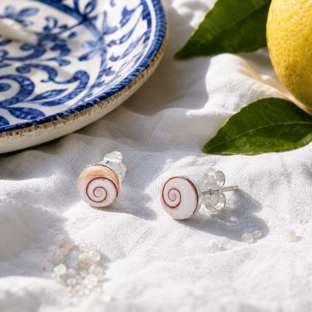 Boucles d'oreilles (8mm) Clou Acier SEC048MEDI-AC