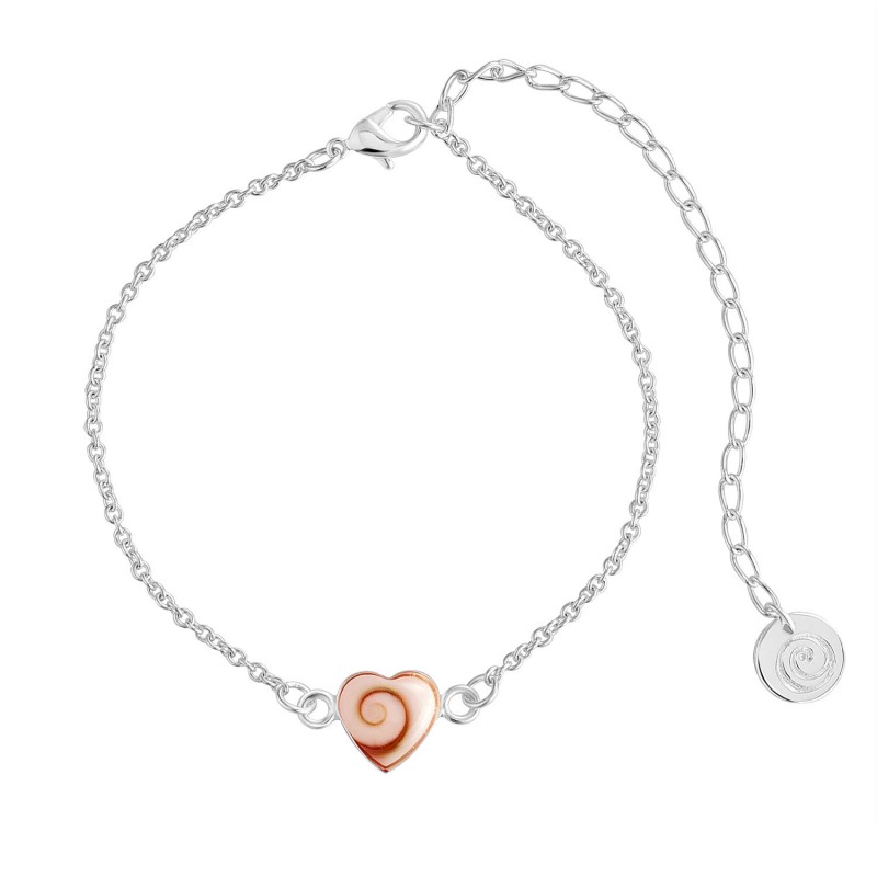 Bracelet cœur Œil de Sainte-Lucie acier SBC5008ACMEDI
