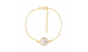 Bracelet acier PVD or Œil...