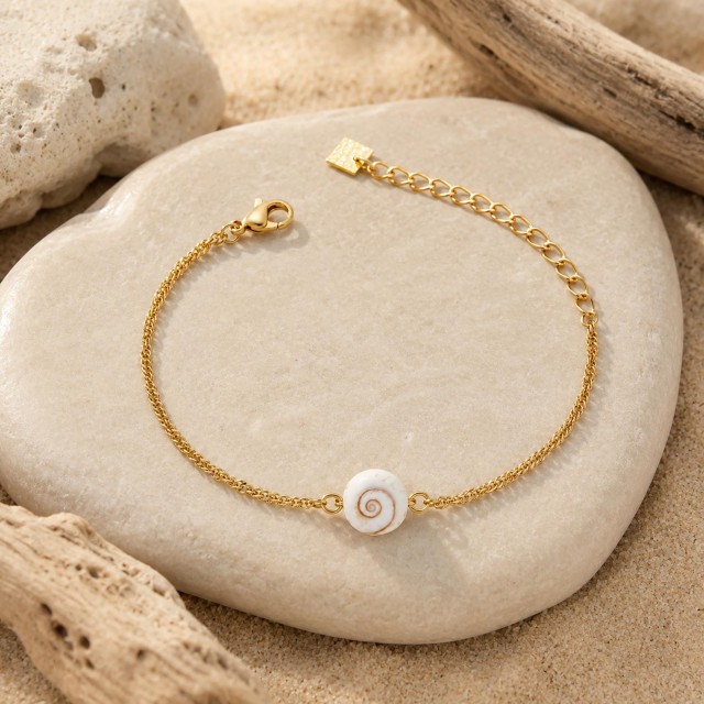 Bracelet acier doré Œil Ste-Lucie POSBC016ACMEDI