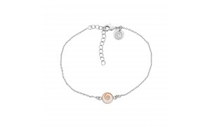 Bracelet chaine argent et oeil de sainte lucie méditerranéen