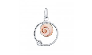 Pendentif acier œil de Sainte-Lucie SPC5000ACMEDI