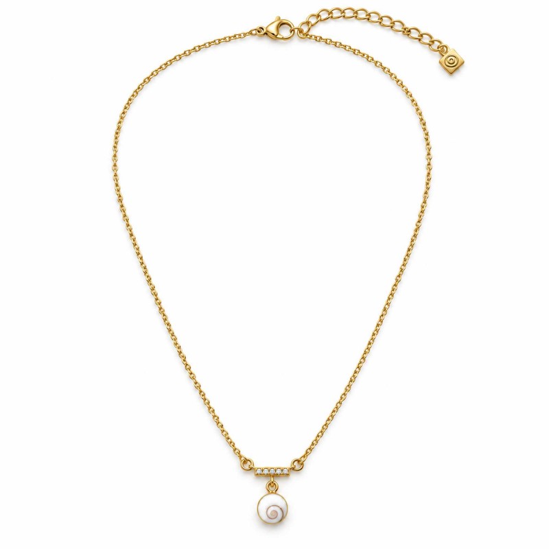 Collier Œil Ste-Lucie acier PVD or POCOLLIER003ACMEDI