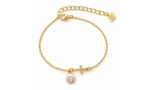 Bracelet acier doré Œil Ste-Lucie POSBC5006ACMEDI