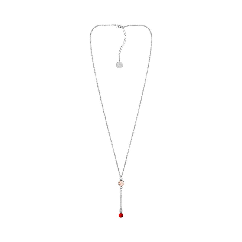 Collier acier Œil Ste-Lucie corail COLLIER1001ACMEDI