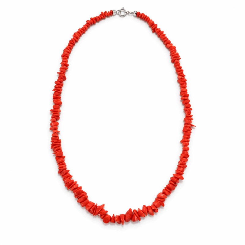 Collier corail rouge 45 cm CL00090