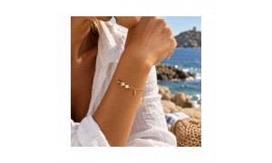 Bracelet doré Œil Ste-Lucie nacre POSBC5011ACMEDI