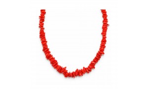 Collier corail rouge 45cm CL00090