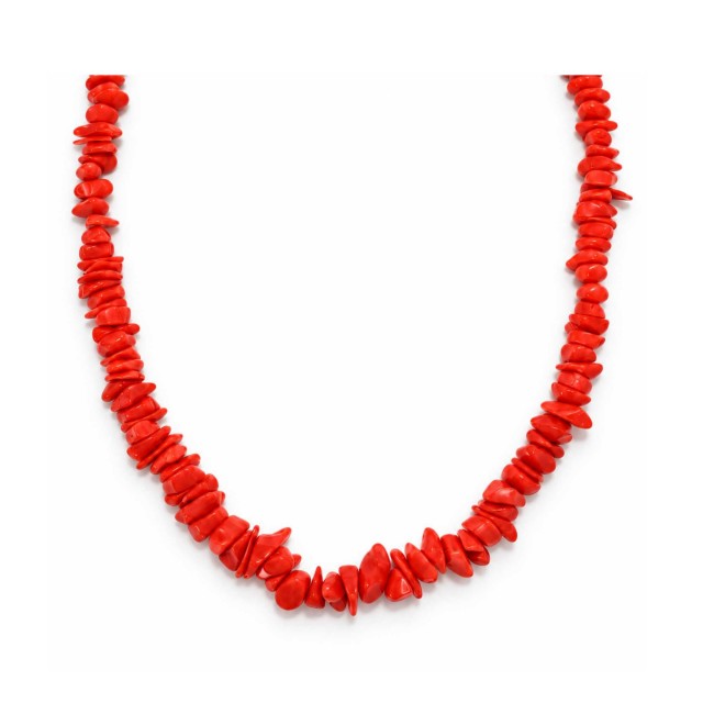 Collier corail rouge 45cm CL00090