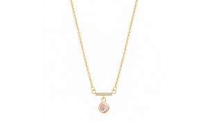 Collier Œil Ste-Lucie acier doré POCOLLIER003ACMEDI