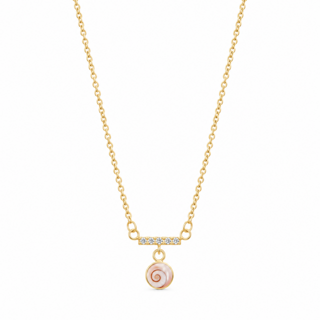 Collier Œil Ste-Lucie acier doré POCOLLIER003ACMEDI