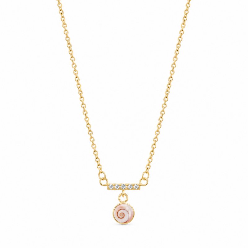 Collier Œil Ste-Lucie acier doré POCOLLIER003ACMEDI