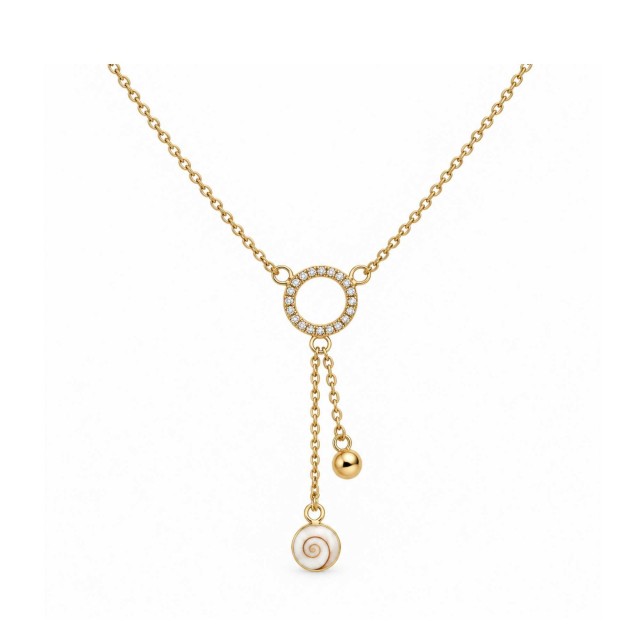 Collier PVD or Œil Ste-Lucie POCOLLIER1004ACMEDI