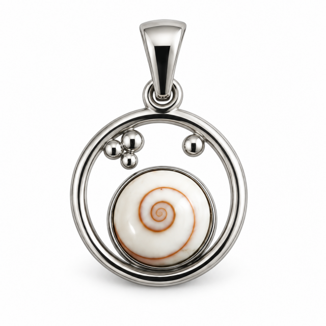 Pendentif acier œil de Sainte-Lucie SPC5002MEDIAC