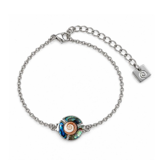 Bracelet œil Ste-Lucie abalone acier SBC5010ACMEDI