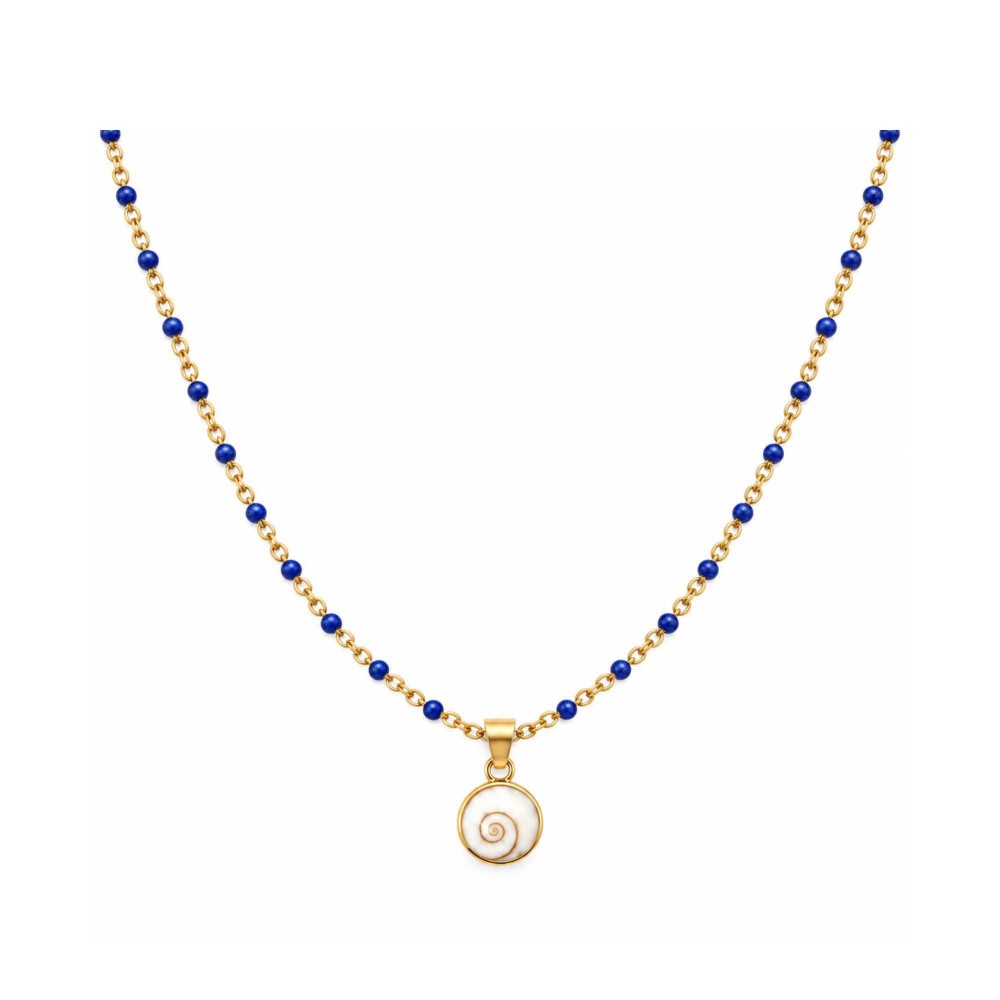 Collier œil Sainte-Lucie plaqué or POCOLLIER001MEDI