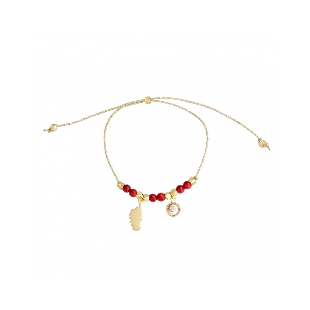 Bracelet doré œil de Sainte-Lucie POSBC089MEDI
