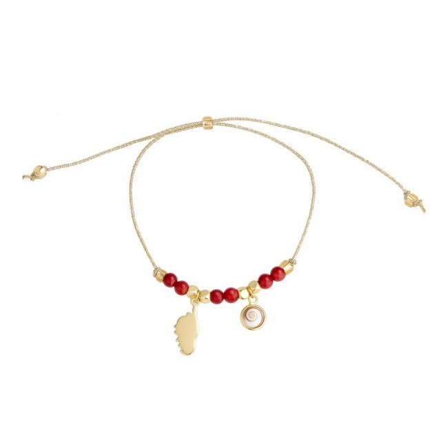 Bracelet doré œil de Sainte-Lucie POSBC089MEDI