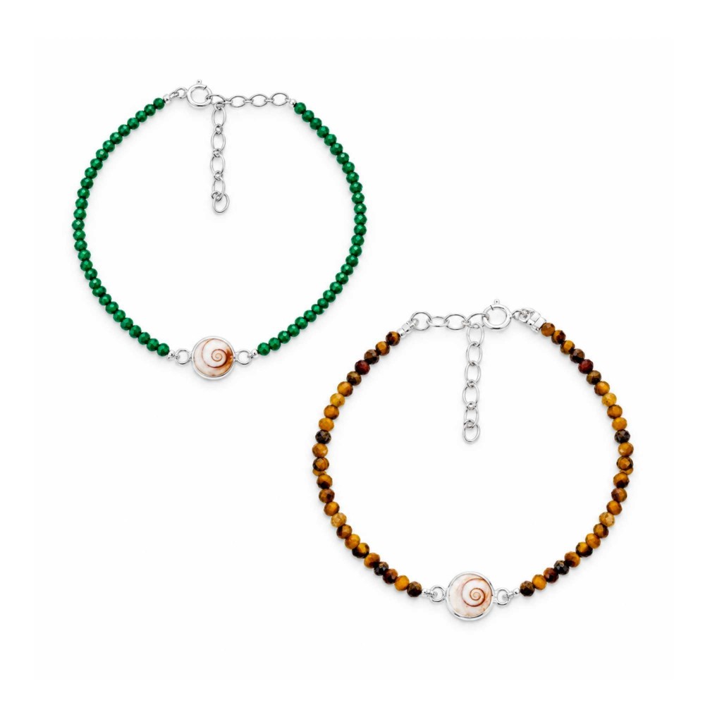 Bracelet Œil de Sainte-Lucie et perles SBC206MEDI