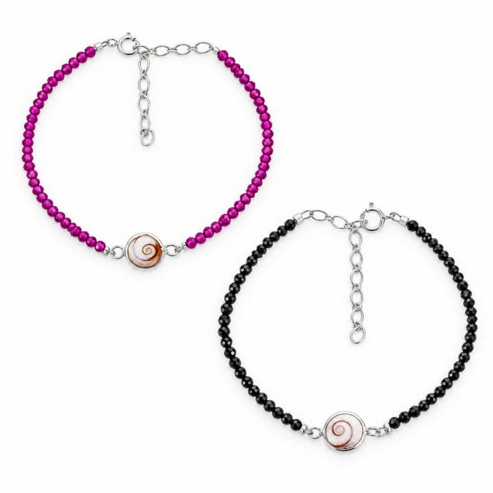 Bracelet Œil de Sainte-Lucie et perles SBC206MEDI