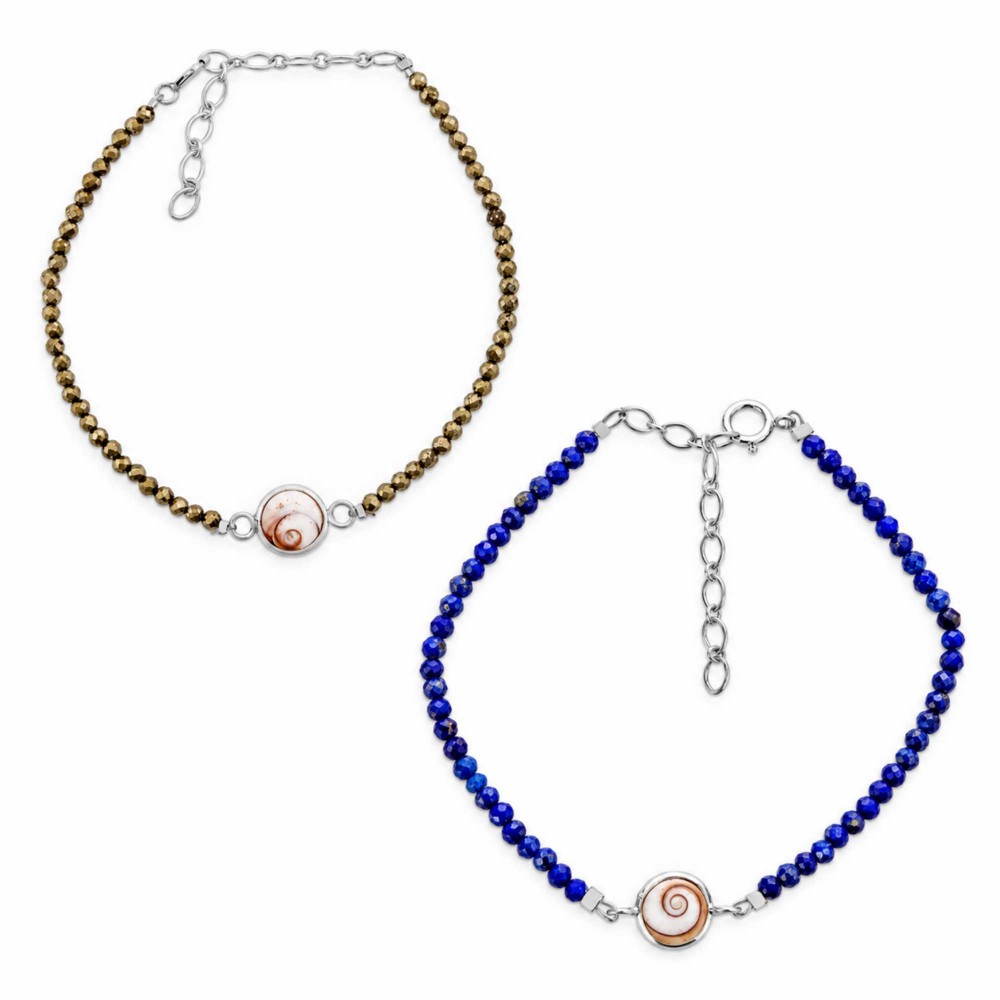 Bracelet Œil de Sainte-Lucie et perles SBC206MEDI