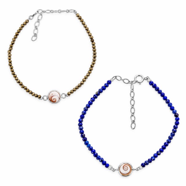 Bracelet Œil de Sainte-Lucie et perles SBC206MEDI