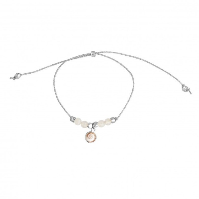 Bracelet cordon argent avec...