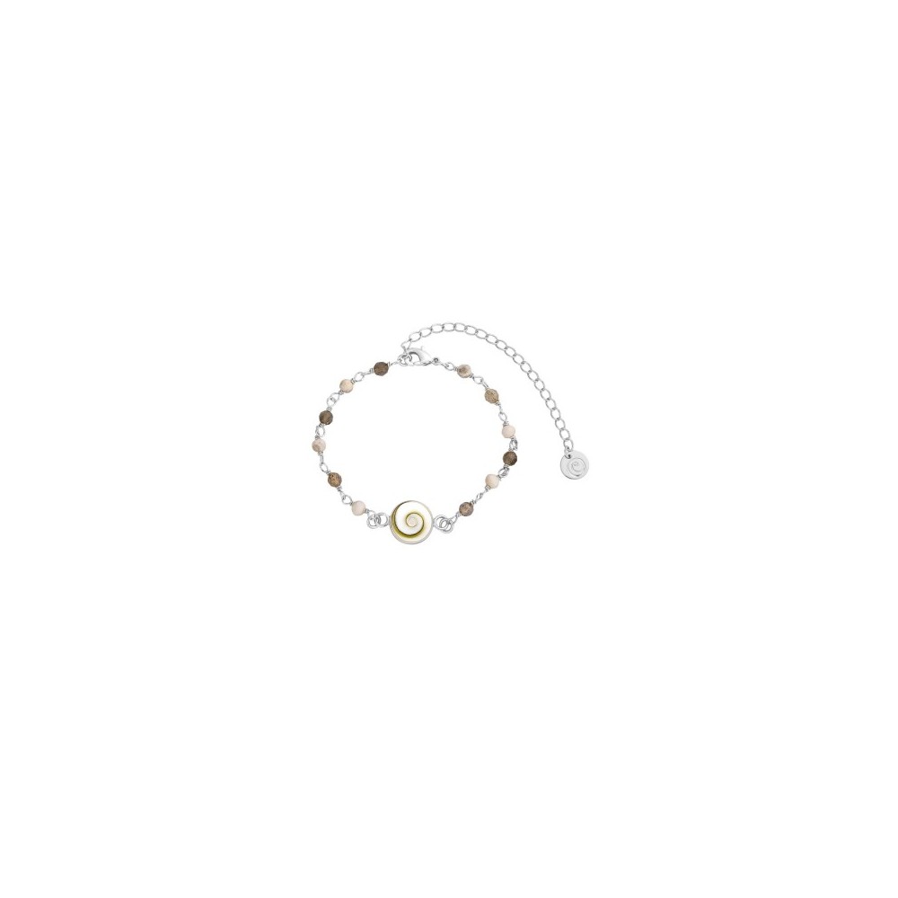 Bracelet œil de Ste Lucie et pierres SBC235