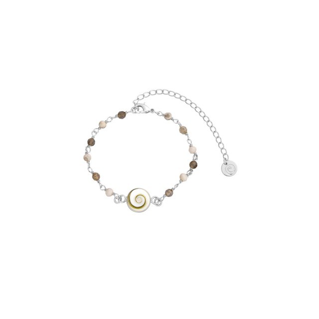 Bracelet œil de Ste Lucie et pierres SBC235