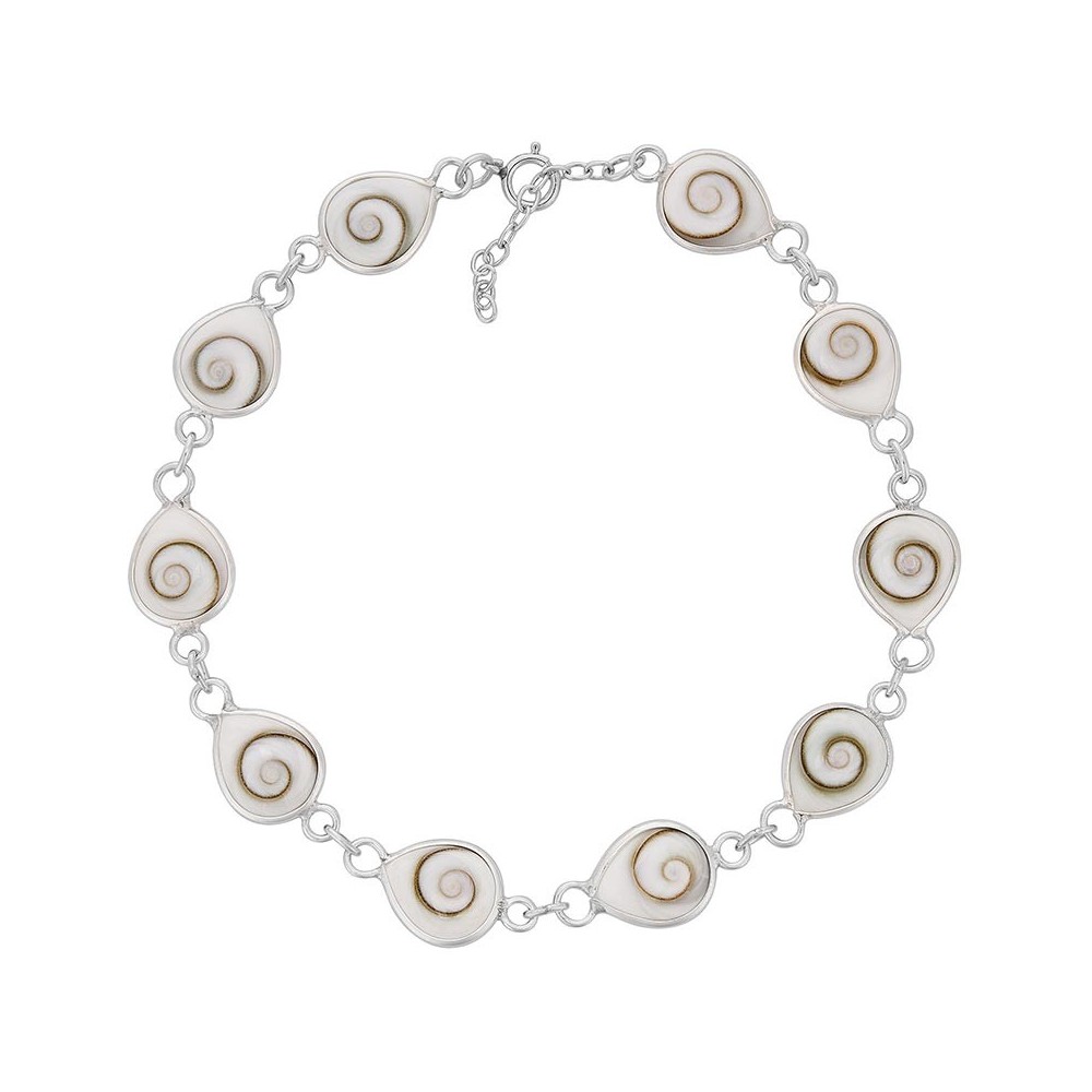 Bracelet argent oeil de sainte Lucie