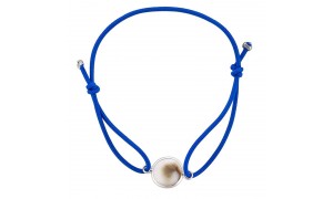 Bracelet Elastique bleu azur oeil de sainte lucie
