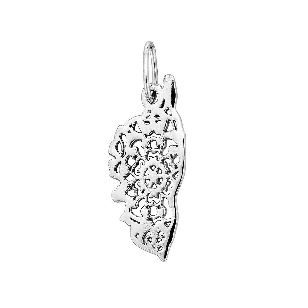 pendentif argent Corse carte