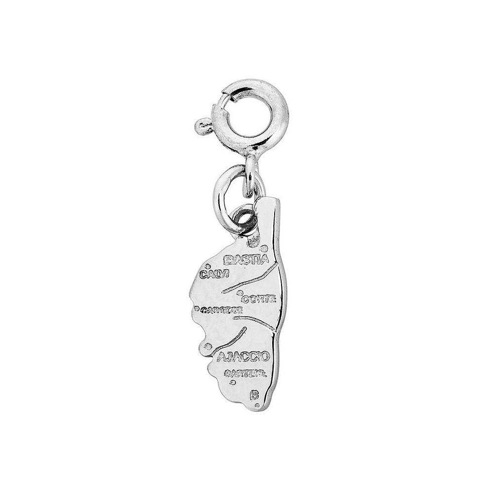 charms argent Corse carte