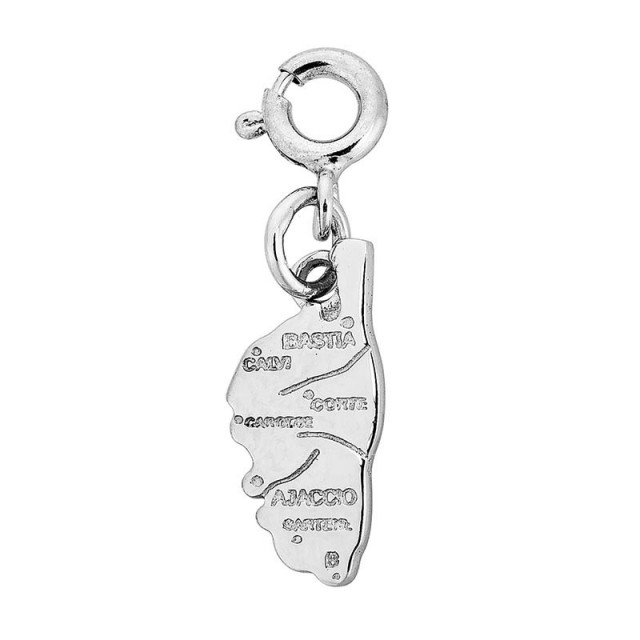 charms argent Corse carte
