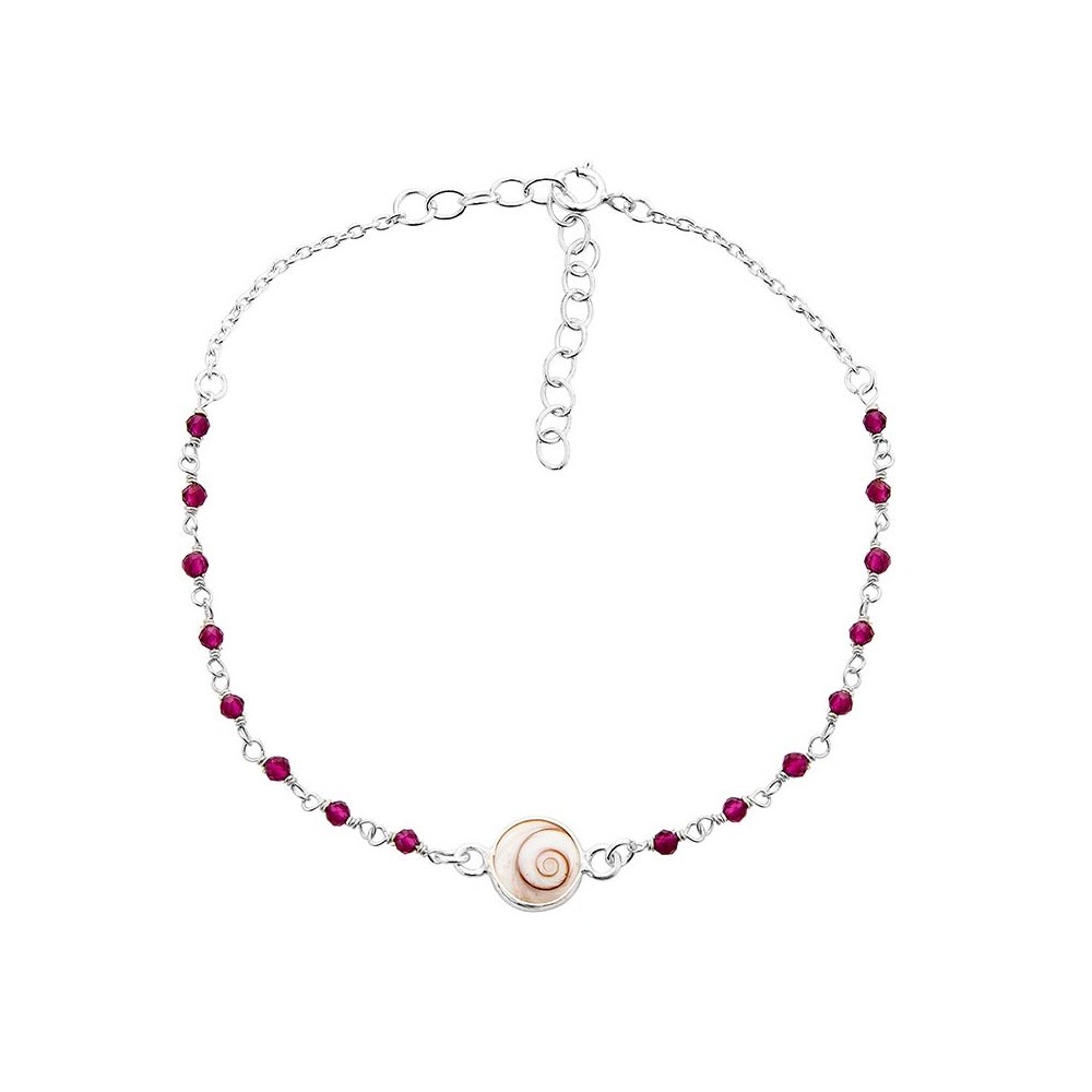 Bracelet Chaîne Argent SBC207RUBYMEDI -ARG