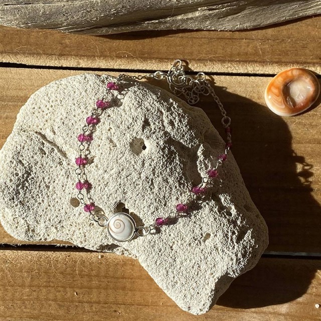 Bracelet Chaîne Argent SBC207RUBYMEDI -ARG