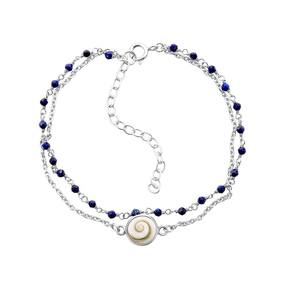 Bracelet Chaîne Argent SBC229LAPIS-ARG