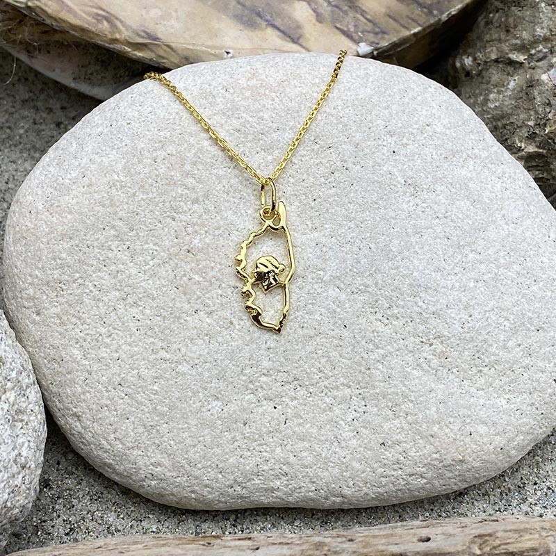 Pendentif Corse Tête De Maure En Métal Doré - 3 Cm - Neuf Avec étiquettes