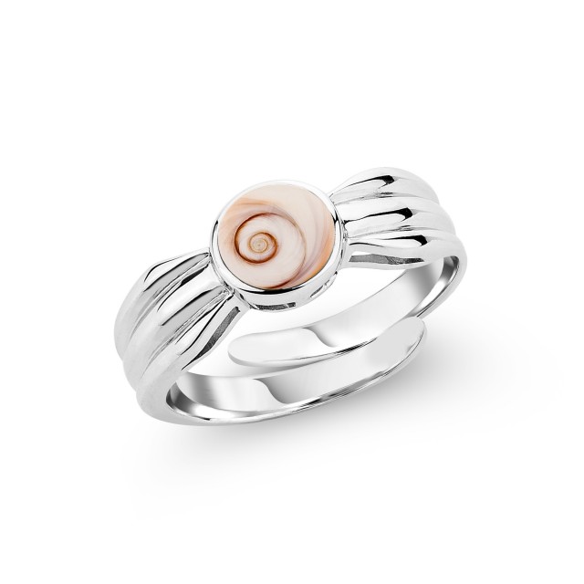Bague Ajustable Argent...
