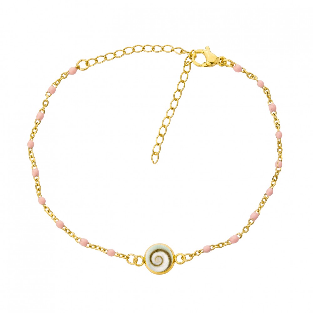 Bracelet doré œil de Ste Lucie POSBC001TANGERINE
