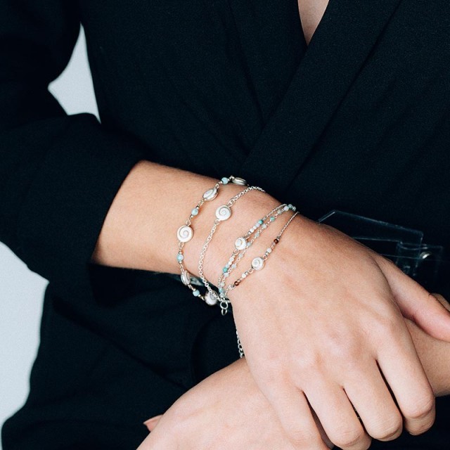 Bracelet Argent œil de Ste Lucie SBC115-ARG