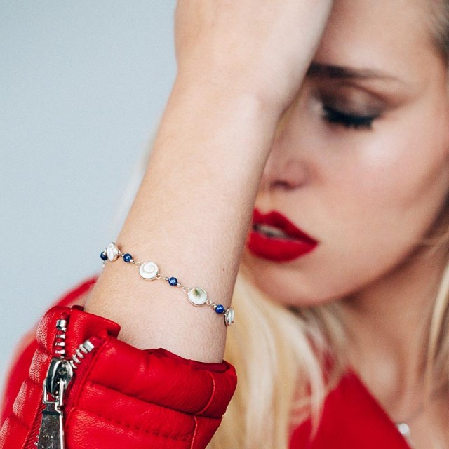 Bracelet Argent SBC227LAPIS-ARG