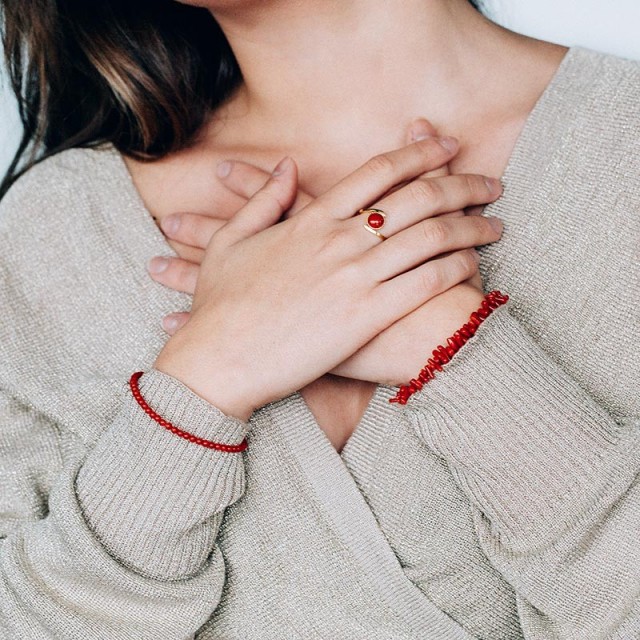 Bague Corail AN00001PO