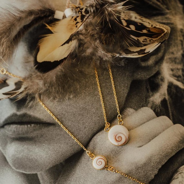 Collier doré à l'or fin POCOLLIER056MEDI