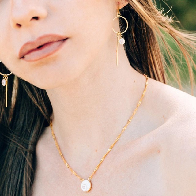 Collier doré à l'or fin POCOLLIER016bisMEDI