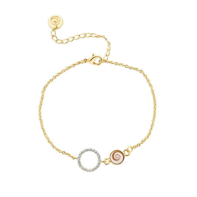 Bracelet œil de Sainte Lucie et strass