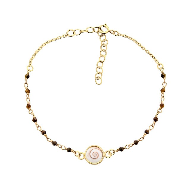 Bracelet Œil de sainte Lucie et œil de Tigre