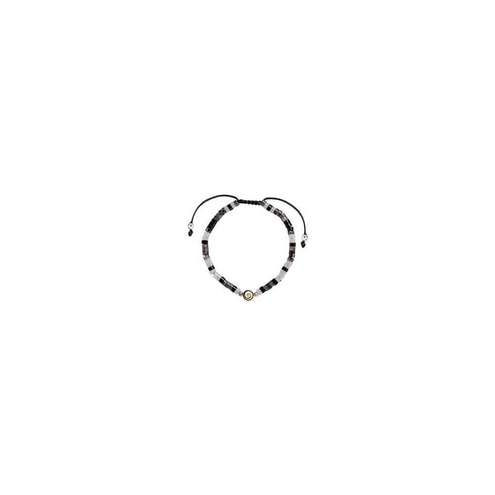 Bracelet perles heishi et œil de ste Lucie SBC150